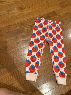 Hanna Andersson Red & Blue Strawberry Waistband Leggings